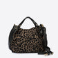 Leather Top Handle Bag 4012 - Black