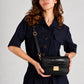 JUNO Leather Crossbody Bag - Nero