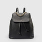 CORA Leather Backpack - Black