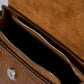 LEA Leather Top Handle Bag - Cognac