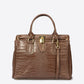SAGE Leather Top Handle Bag - Brown