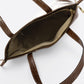 BRENDA Leather Shoulder Bag - Brown