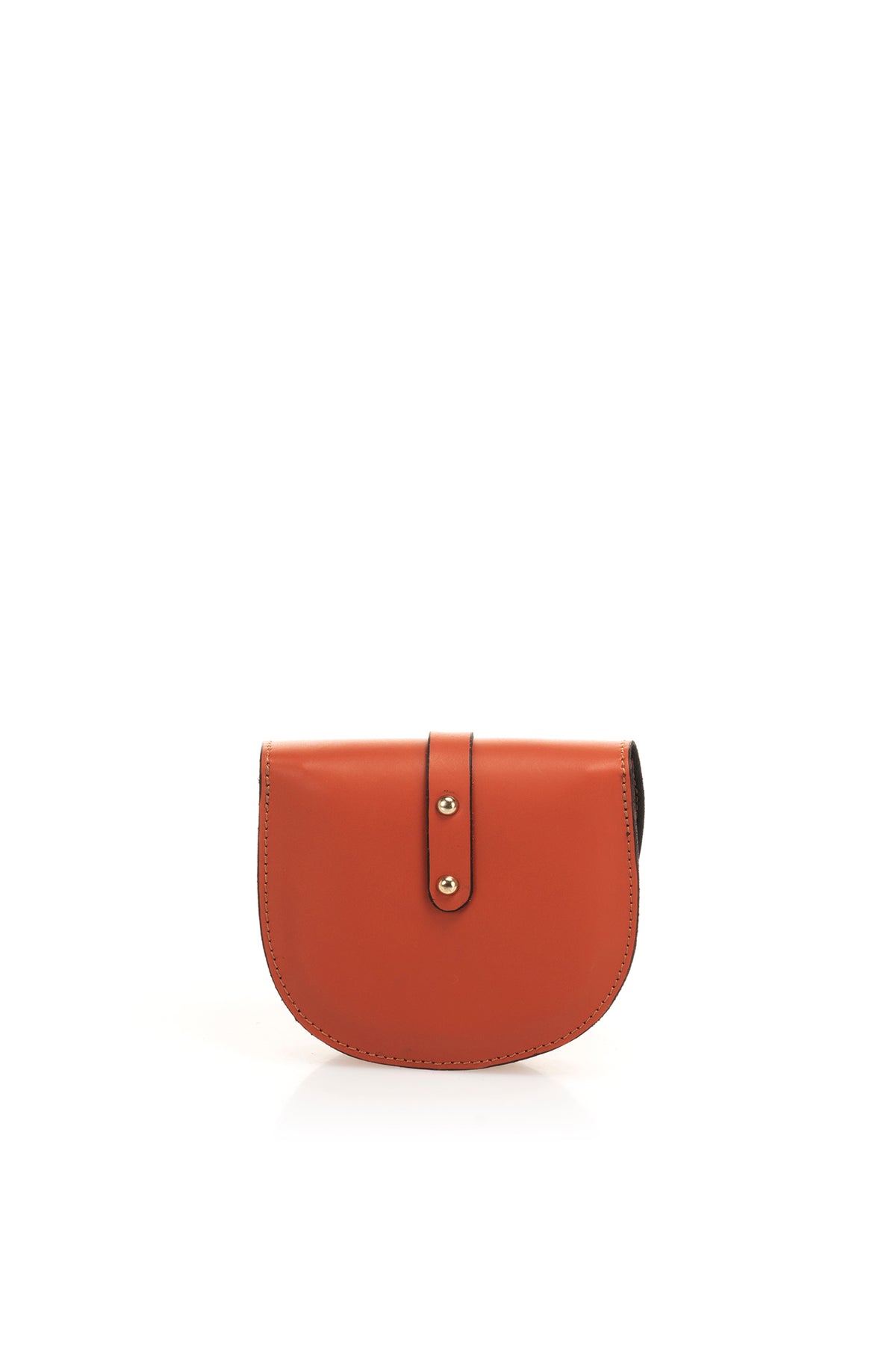Leather Shoulder Bag 3241 - Orange