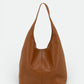 NADIA Leather Top Handle Bag - Cognac
