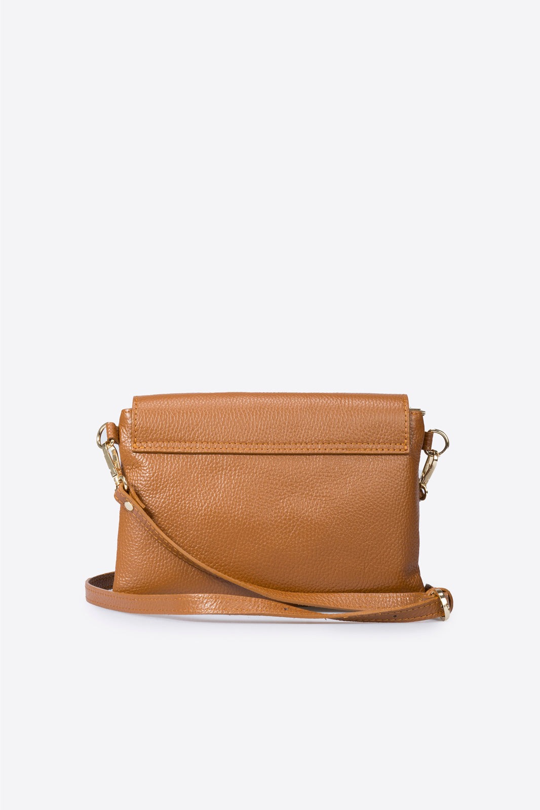 NORAH Leather Crossbody Bag - Cognac