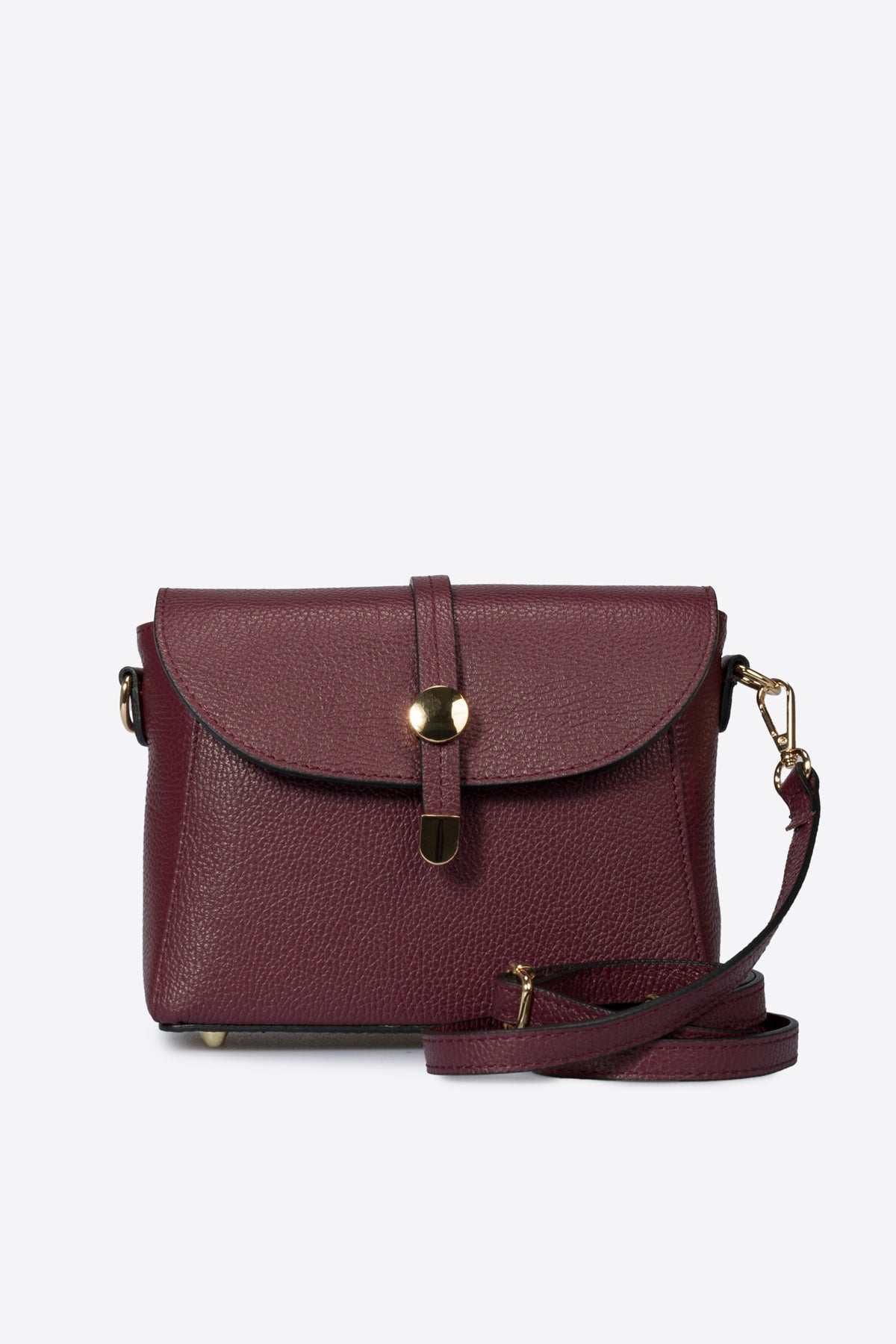 ADORE Leather Crossbody Bag - Wine