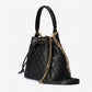 TILLY SMALL Leather Top Handle Bag - Black