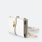 Leather Crossbody Bag 3674 - White
