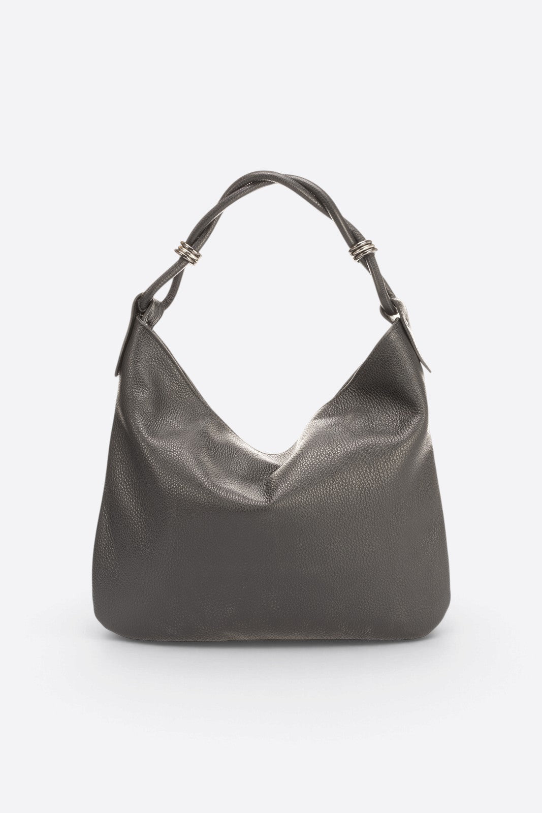 NORA Leather Top Handle Bag - Black