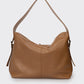 Leather Top Handle Bag 4027 - Cognac