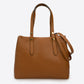 BIANCA Leather Top Handle Bag - Cuoio