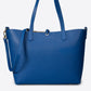 ROMY Leather Top Handle Bag - Blue