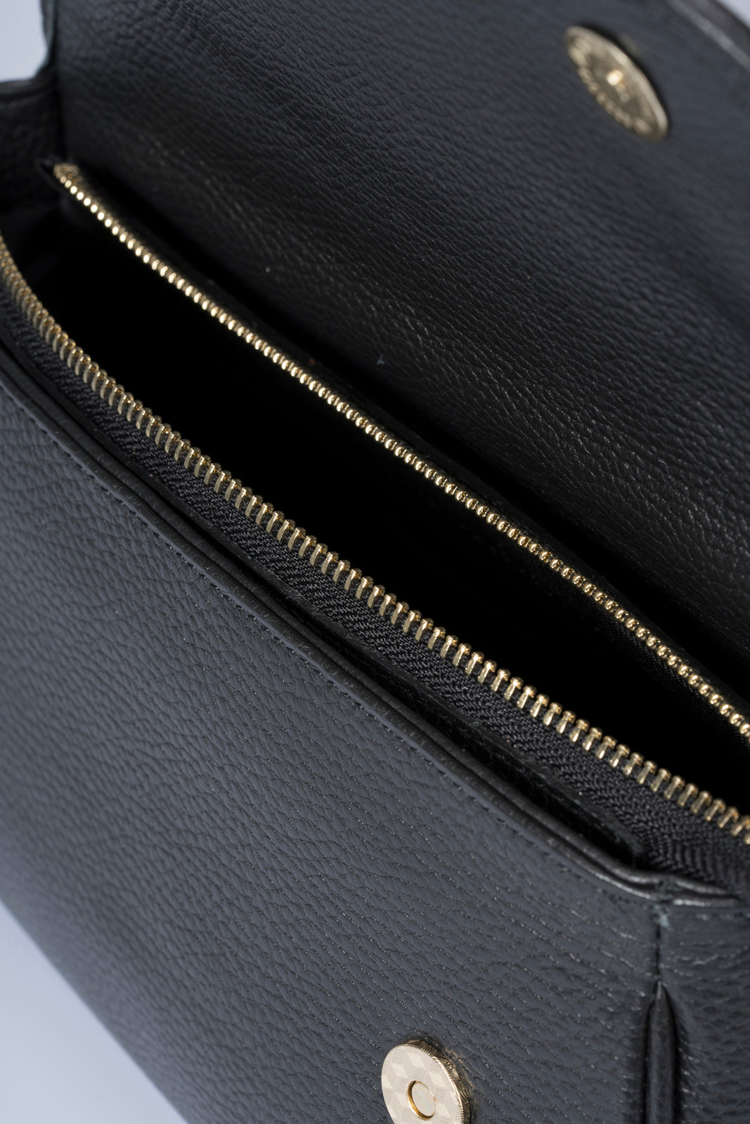 AMALFI Leather Crossbody Bag - Black