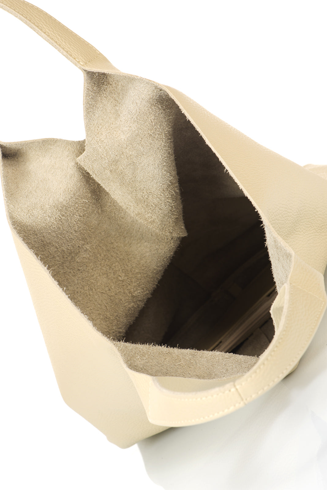 Leather Shoulder Bag 6000 - Taupe