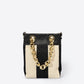 Leather Top Handle Bag 5042 - Black