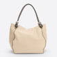 VINNIE Leather Shoulder Bag - Taupe