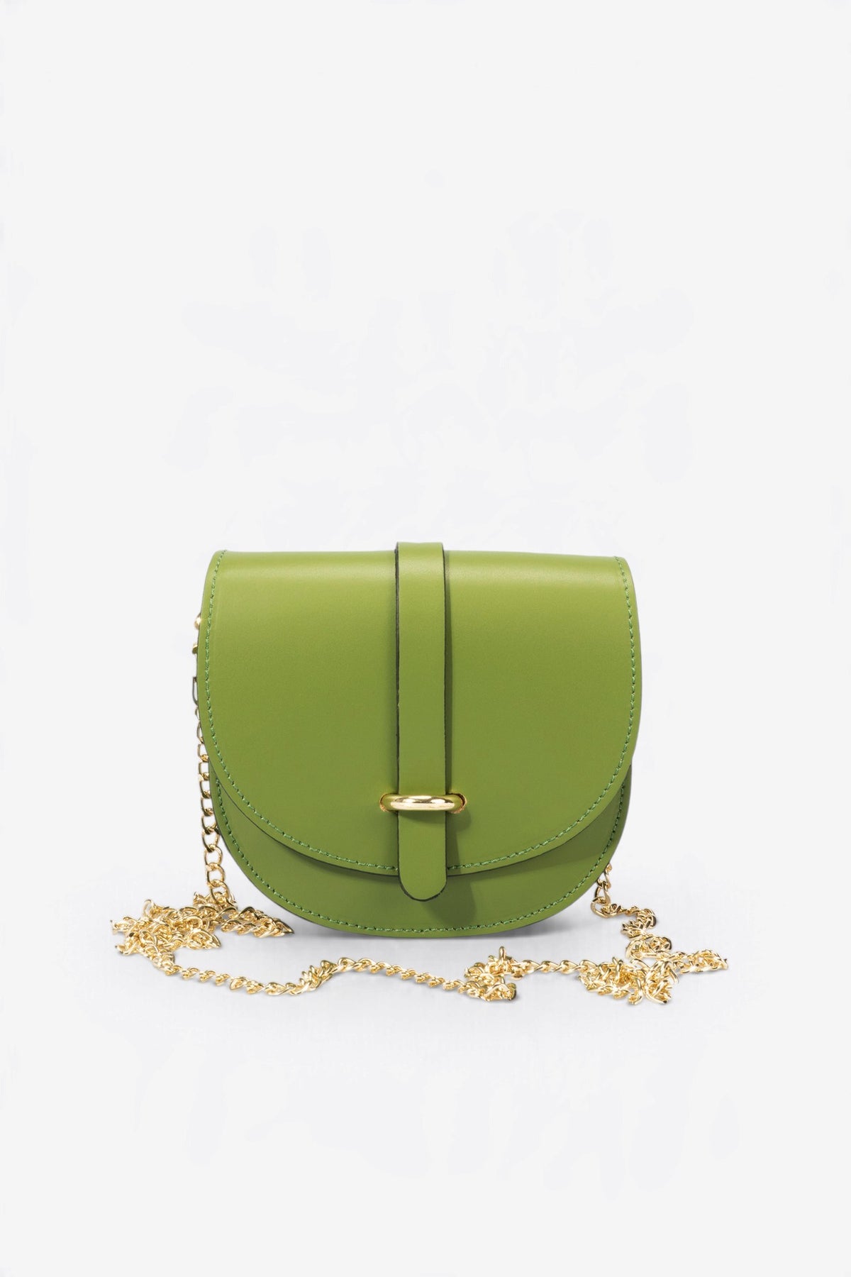 Leather Crossbody Bag 7006 - Menta
