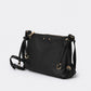 CASIA Leather Crossbody Bag - Nero