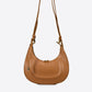 LUNA Leather Top Handle Bag - Cognac