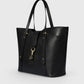 RAINA Leather Top Handle Bag - Black