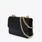 CALLIE Leather Crossbody Bag - Black