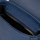 Leather Top Handle Bag 4019 - Blue