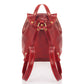 Leather Backpack 1018 - Red
