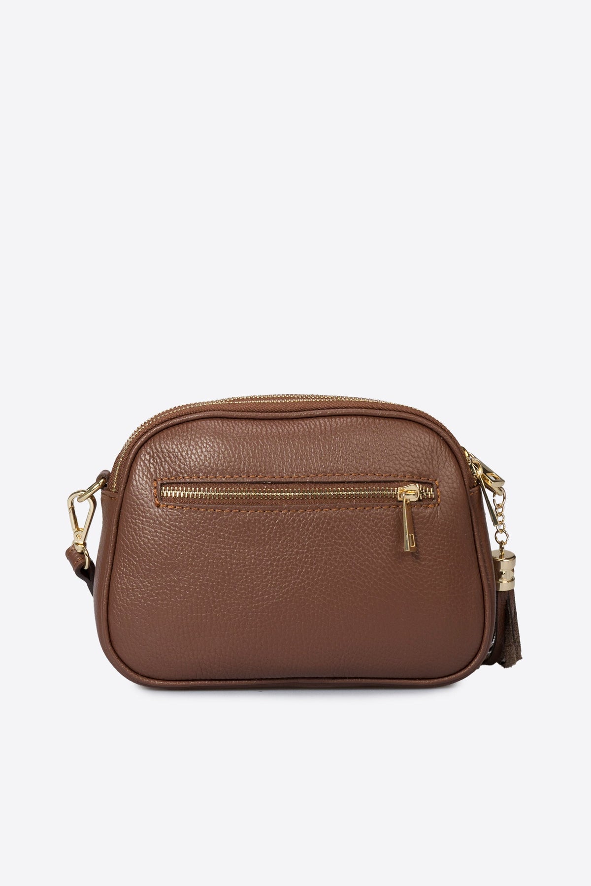 EBE Leather Crossbody Bag - Brown