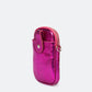 Leather Crossbody Bag 6951 - Fuxia