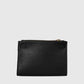 CAMILLE Leather Top Handle Bag - Black
