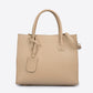 VANDA Leather Top Handle Bag - Taupe