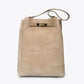 TERRY Leather Shoulder Bag - Taupe