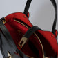 MIRTA Leather Top Handle Bag - Black