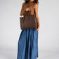 VANDA Leather Top Handle Bag - Brown