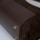 AUDREY Leather Top Handle Bag - Marrone