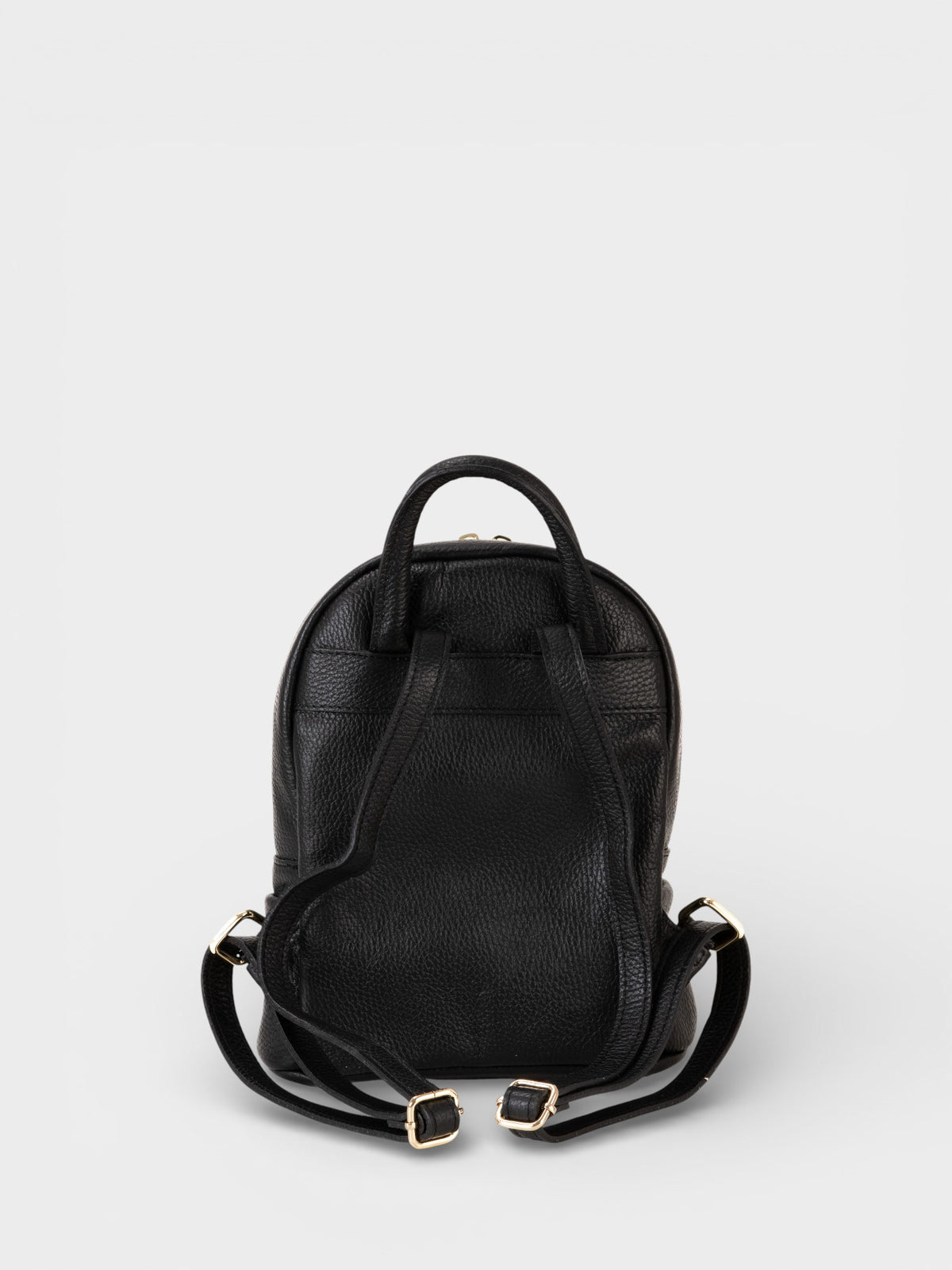 Leather Backpack 1205 - Black
