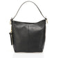 Leather Top Handle Bag 1256 - Black