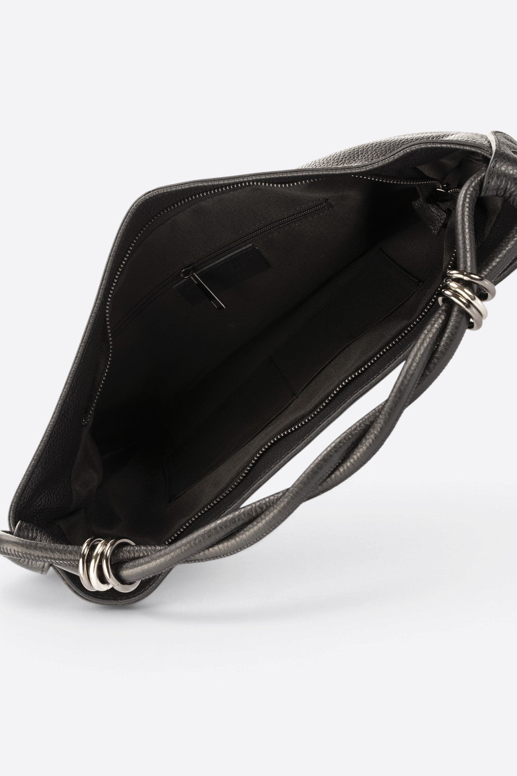NORA Leather Top Handle Bag - Black