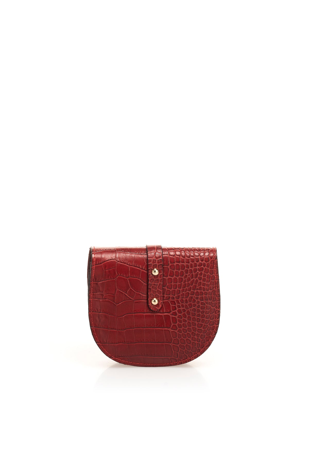 Leather Shoulder Bag 3241 - Bordo
