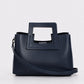 ANTHEA Leather Top Handle Bag - Blue