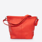 CORINNE Leather Shoulder Bag - Red