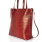BRENDA Leather Shoulder Bag - Bordo