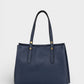 Leather Top Handle Bag 1199 - Blue