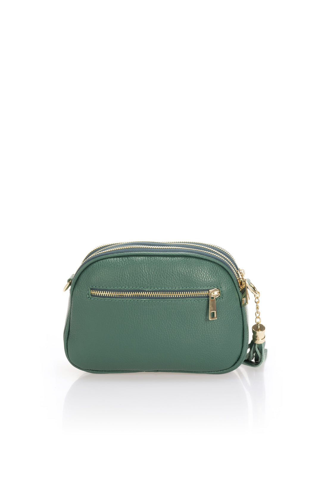 Leather Crossbody Bag 3578 - Green