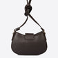 MARLENE Leather Crossbody Bag - Brown