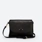 ELLA Leather Crossbody Bag - Black