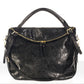 Leather Top Handle Bag 1262 - Black