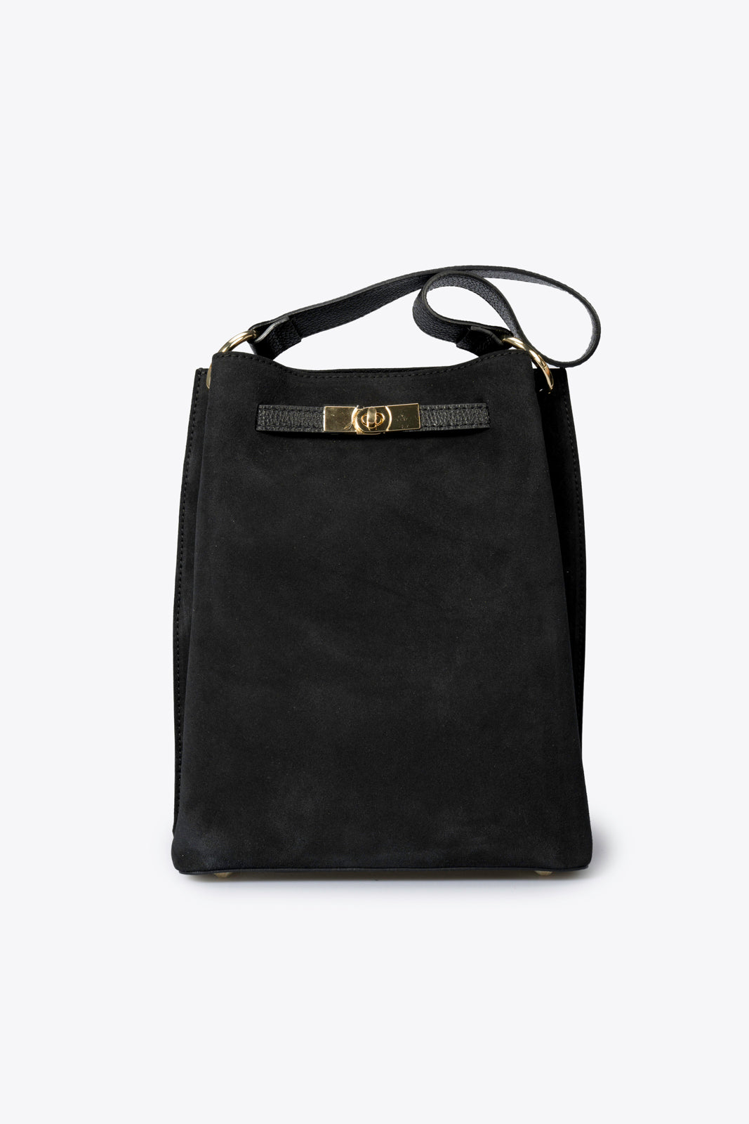 TERRY Leather Shoulder Bag - Black