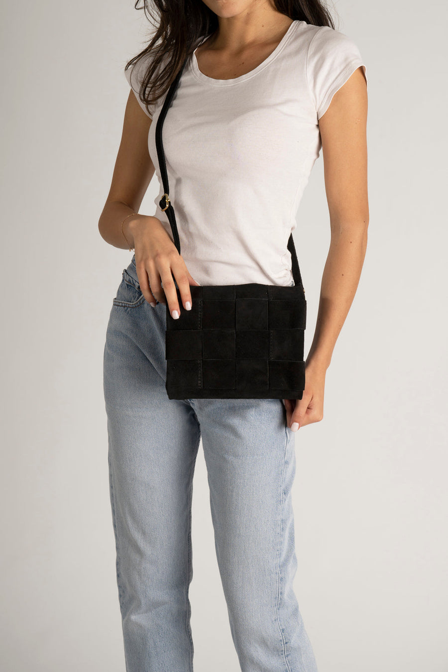 HAILEY Borsa a tracolla in pelle - Nero