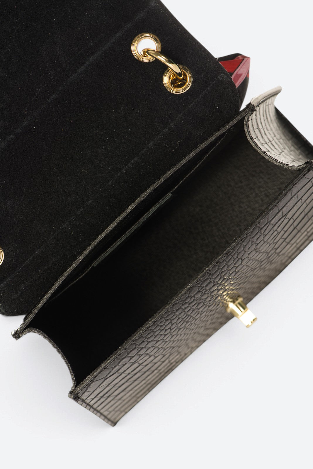 AYLA Leather Top Handle Bag - Black